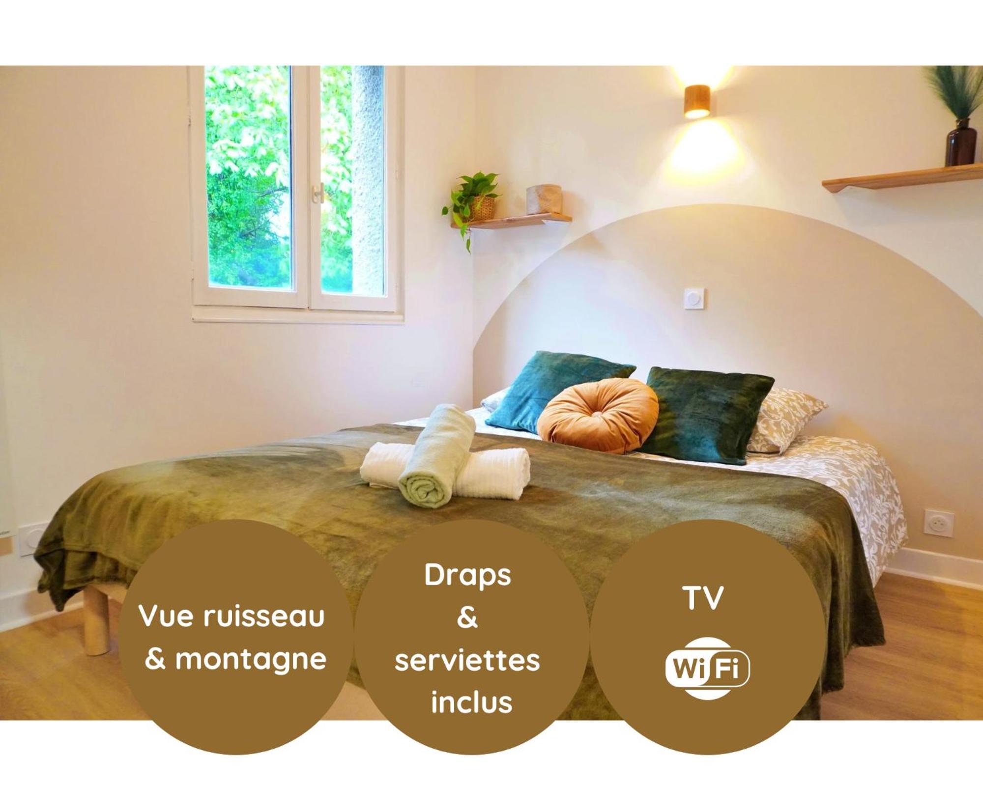Apartament "Cocon Biellois" - Calme, Vue & Parking Bielle Zewnętrze zdjęcie